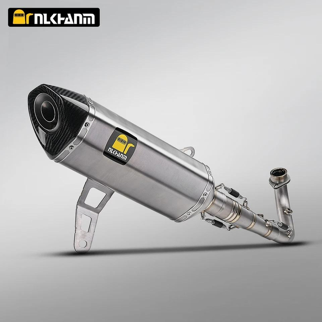ZONTES 368G/E Compatible Titanium Alloy Exhaust System Full Section Modification with New AK Titanium Muffler