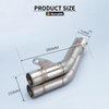 NK650 Kawasaki Ninja250 Ninja350 Custom-Size Dual Escape Muffler New Stainless Steel Motorcycle Exhaust System Modification