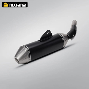Yama T700 Tenere700 Original Exhaust System with Modified Iron and Steel Tail Pipe Carbon Cover AK Muffler