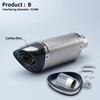 200mm Universal Steel AK Exhaust System Modification Motorcycle Full Carbon Fiber DB Killer Models Z900 Ninja400 R6 New Box
