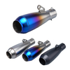 Modified Universal AK C24 Carbon Fiber Torpedo Escape Muffler New Condition Exhaust System for Ninja400 MT07 MT09 R3 Motorcycles