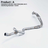 New Racing Motorcycle Exhaust Modification Escape Front Middle Link Pipe Slip for Kawasaki Ninja 250 Ninja 300 2008-2017 Years