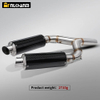 Aprili SHIVER 750/GT 2010 to 2016 Full Motorcycle Exhaust System Steel Carbon Fiber Slip-On Muffler Link Pipe SHIVER750 Escape