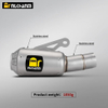 Yamaha R1/R1M/MT10 Motorcycle Exhaust Modification New AK Stainless Steel Muffler with Carbon Material Box Packed
