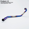 New Condition Stainless Steel Motorcycle Exhaust Muffler Front Link Pipe Compatible for Honda Motorcycle Exhaust System