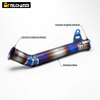 Duke 690 Mid Pipe New Slip-On Exhaust Pipe Connect for KTM DUKE690 2012-2017 Compatible with 2013 2014 2015 2016 2017 Models