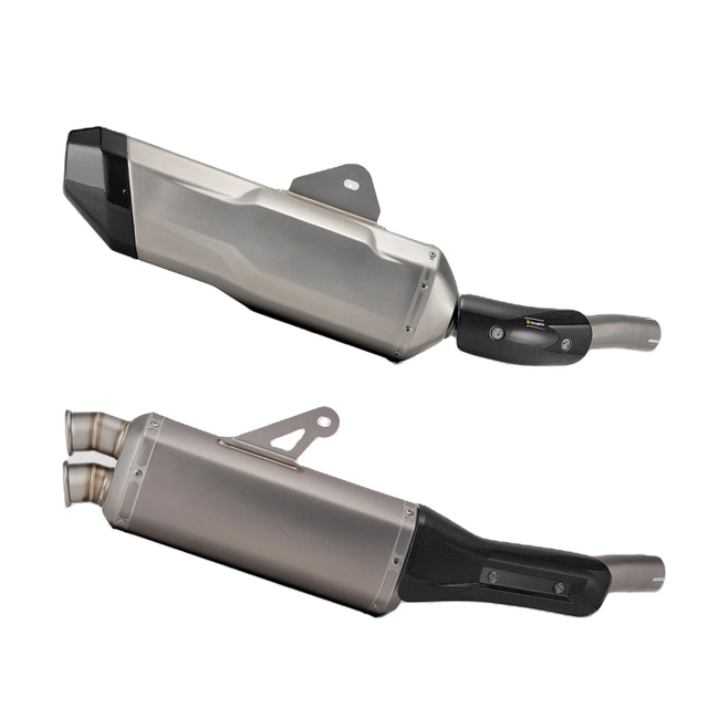 New YAMAHA T700 Tenere700 AK Muffler Exhaust System Modified Carbon Cover Tail Pipe Direct Replacement Original Exhaust