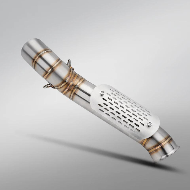For CFMOTO 800MT New Stainless Steel Carbon Exhaust System with Mid Section Connection Boxed Motorcycle Modification
