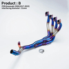 New 51mm Steel Slip-On Motorcycle Exhaust Escape Full System Muffler Header Front Link Pipe Compatible Z900 A2 35KW 70KW