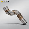 New Stainless Steel Slip-On Exhaust for Kawasaki Ninja ZX6R 636 2004-2008 Modified Mid-Link Pipe for Motorcycles