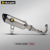 ZONTES 368G/E Motorcycle Exhaust System Stainless Steel Full Section Modification with SC AK Muffler for New Used ZONTES 368G/E