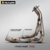 For CFMOTO MT700 Titanium Alloy Exhaust System Stainless Steel Mufflers Front Section Modification for 2025 for CFMOTO 700MT New
