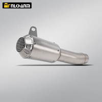 ZX-6R Motorcycle Exhaust System Modification Mid Link AK Escape Carbon Fiber Muffler for Kawasak ZX-6R New Steel Alloy