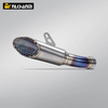 New Titanium Alloy Motorcycle Exhaust Integrated Mid Tail Carbon Tip SC Muffler Modified Middle Link Pipe ZX10R New Steel
