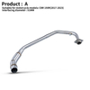 2017-2023 Hond CBR150 CBR150R Custom Motorcycle Exhaust System with Steel Front Mid Link Pipe and 51mm Exhaust Muffler Slip