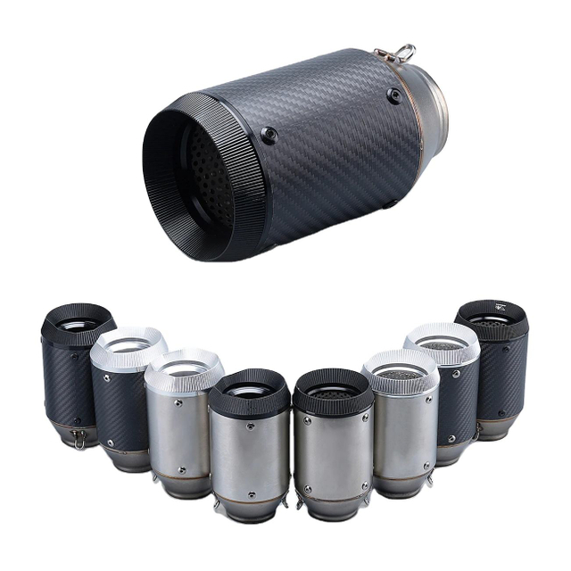exhaust muffler with silencer