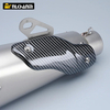 Universal 51mm Carbon Fiber Heat Shield Universal Motorcycle Exhaust System Mufflers for V4 Ninja400 PCX125 Nmax155 Motorcycles