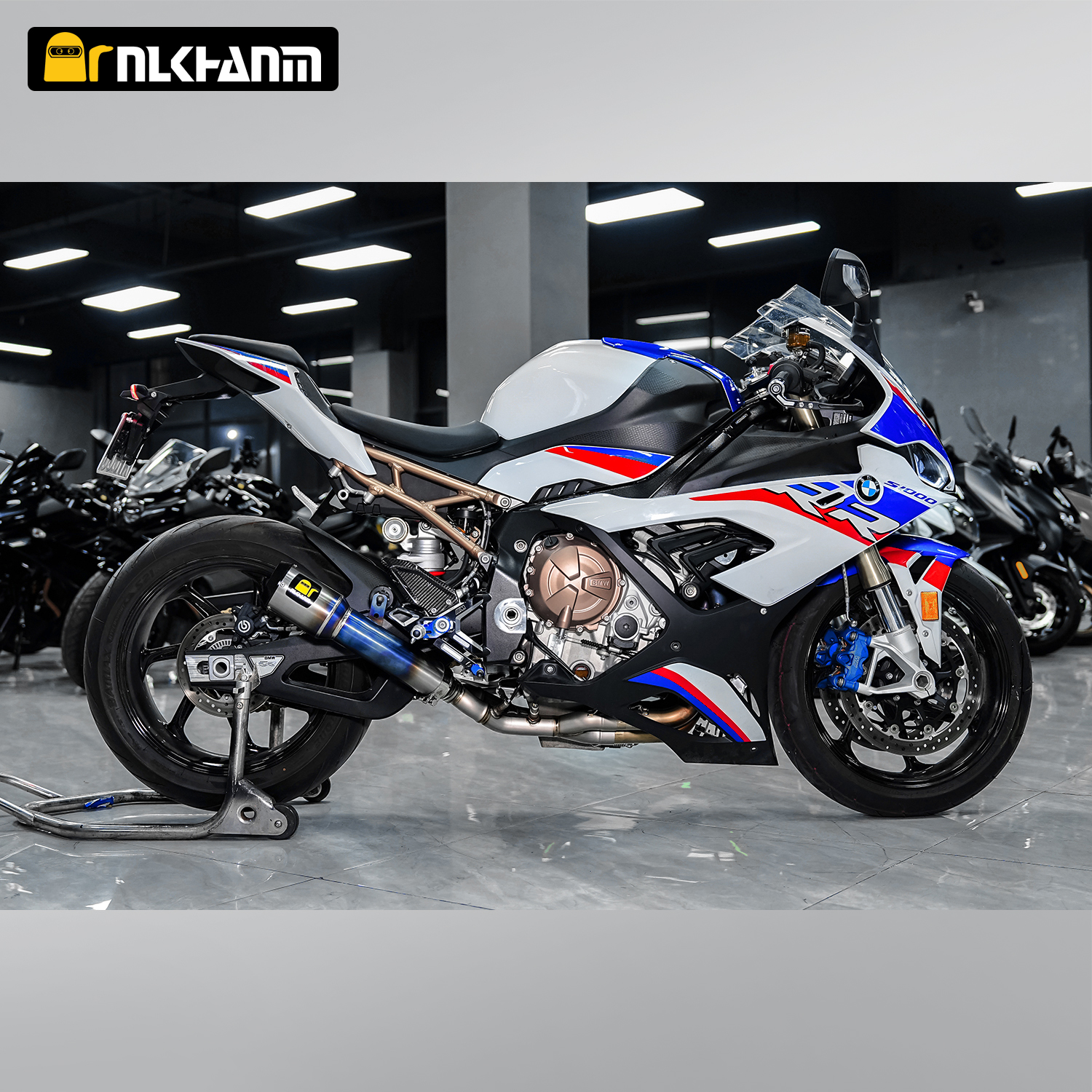 S1000RR NlkHanm Motorcycle Racing Exhaust System Full Section Titanium Alloy Modification for S1000RR 2019-2024