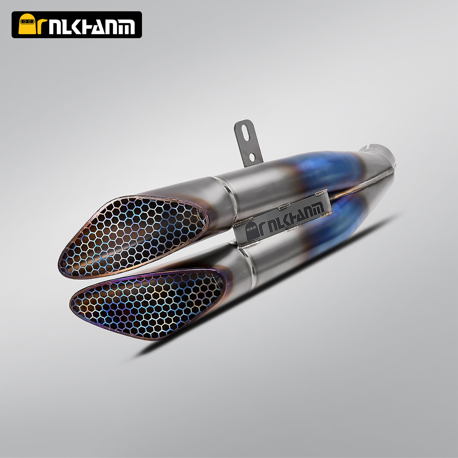 NlkHanm Titanium Honeycomb Forged Motorcycle Exhaust Kit slip on Line for Kawasaki ZX10R Zx-10r Zx10rr ZX-10R2021-2024