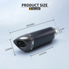 250mm Universal AK Motorcycle Exhaust System Modification Full Carbon Fiber DB Killer Z900 Ninja400 650 R6 GSX250 New Steel
