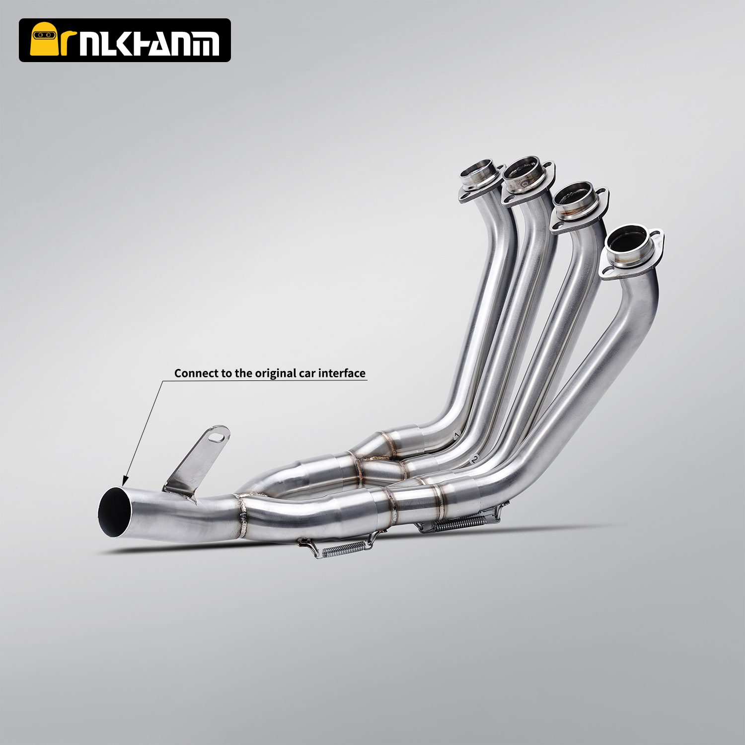 For YZF R6 2017-2024 Escape Slip on Front Link Pipe Connect Original Muffler Motorcycle Exhaust System Modify Stainless