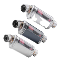 Universal 51mm Motorcycle Exhaust Muffler Yoshimura 175Long Escape Carbon Fiber Er6n Sv650 R1 Cb650f Cb1000r Cbr250r F850 Z900