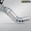 AK Custom Size Titanium Alloy Escape Muffler and Mid Link Pipe for KAWASAK Z900 Motorcycle Exhaust System Modification