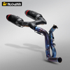 NlkHanm Duca V2 V2S Motorcycle Exhaust Full Ti System Modification Temi High Position Dual Muffler Panigale 2025- Black