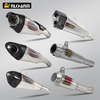 ZX-6R Modified Stainless Steel Muffler with Rear Connecting Pipe Custom Size 51mm Adapter for New Used Motorcycle Exhaust System