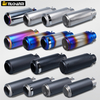 Universal 51mm 60mm Motorcycle Exhaust Pipe Motorcycle for YZF R6 R15 R3 MT07 ZX6r Z800 Z900 MT09 FZ09 Z400
