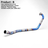 Yama YZF R15 MT-15 V1 V2 Slip-On Carbon Steel Full Exhaust Escape System Titanium Alloy Middle Link Pipe Mufflers New Condition