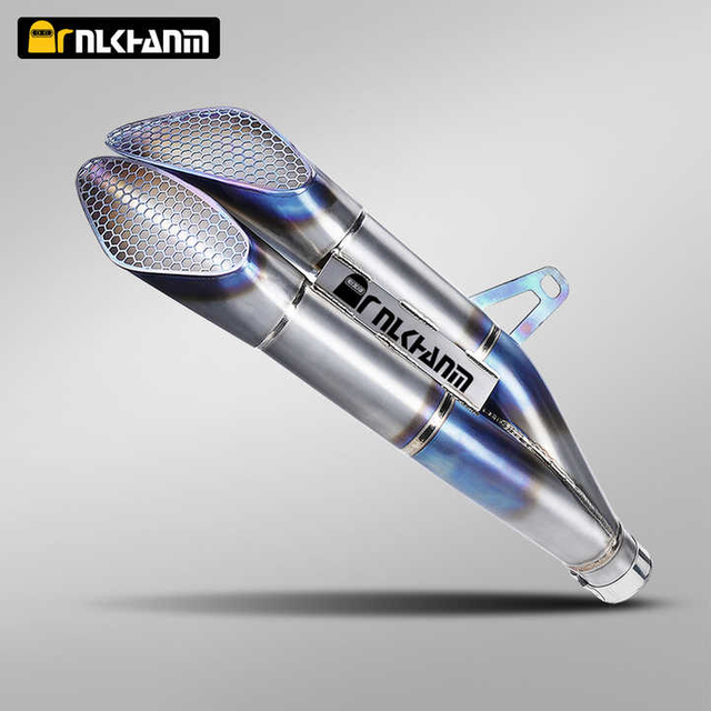 GSX-R1000 Titanium Alloy Full Section NH Dual Outlet Escape Motorcycle Exhaust System Modification for SUZUK GSX-R1000