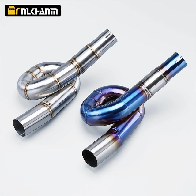BJ300 TNT300 51mm Stainless Steel Motorcycle Exhaust Middle Pipe Link New Fit for Benelli 300 BJ300 GS BN302 Exhaust System