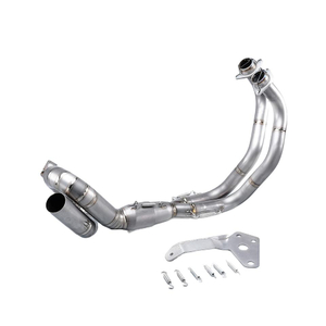 2014-2024 Yama MT07 Slip-On Titanium Alloy Exhaust Pipe New Condition Stainless Steel Rotary Front Link Boxed Packaging
