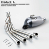 2023 QJ800GS-G SRK800RR Motorcycle Exhaust System Full Section Bottom AK with Steel and Carbon Fiber New Condition