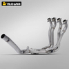 GSX-R1000 Titanium Alloy Full Section NH Dual Outlet Escape Motorcycle Exhaust System Modification for SUZUK GSX-R1000