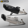 ZONTES 368G/E Motorcycle Exhaust System Modification Full Section with Carbon AK Muffler for 368G 368E