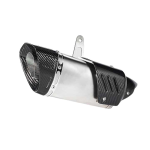 AK Escape Racing Steel Motorcycle Exhaust System Modification Carbon Fiber Insulation Board for KAWASAKI Z900 Used Condition