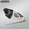 ZX-6R Modified Stainless Steel Muffler with Rear Connecting Pipe Custom Size 51mm Adapter for New Used Motorcycle Exhaust System
