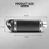 New Full Carbon Fiber Escape Muffler and Middle Link Pipe for KAWASAKI ZX6R Modified Motorcycle Exhaust System Condition New