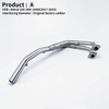 Original Factory Racing Motorcycle Exhaust System Slip-On Header Mid-Link Pipe Carbon Fiber for Ninja 400 Z400 2017-2023 Box