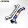 Duke 690 Mid Pipe New Slip-On Exhaust Pipe Connect for KTM DUKE690 2012-2017 Compatible with 2013 2014 2015 2016 2017 Models