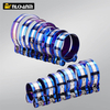 Baked Blue Color Hexagonal Screw Clamp for Escaping New Motorcycle Exhaust System with Muffler Mouth Exhaust Pipe Connection