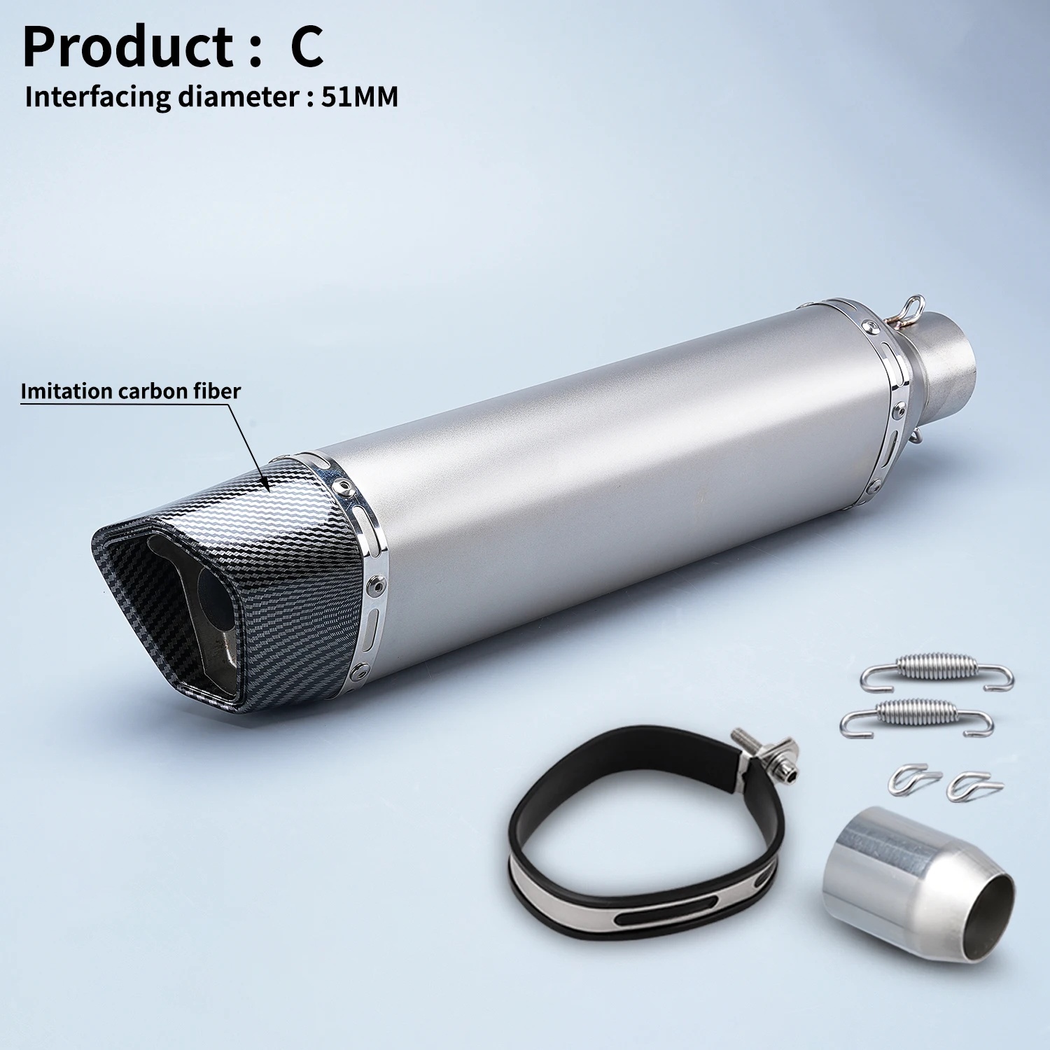 motorcycle exhaust pipe silencer