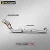 For HONDA EX5 DREAM Motorcycle Exhaust System Modification New Stainless Steel Front End for Honda EX5 Dream