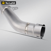 For Zx10r ZX-10R Motorcycle Exhaust Modified Titanium Alloy Integrated Middle Tail Carbon Tip Muffler Connect Original