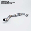 Yama Aerox155 NVX155 NVX125 Aerox 155 NVX 155 125 Motorcycle Exhaust Escape New 51MM Steel Muffler Modified Front Link Pipe