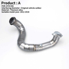 Moto Bike Exhaust System for Duke 690 Titanium Front Link Pipe Escape Elbow Header Steel Connect Stock 2012-2018 Models New