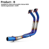 Leo TOC Modified Front Pipe DB Killer Silencer for Kawasaki Vulcan S650 650s 650 S VN650 Pit Bike New Motorcycle Exhaust