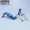 Stainless Steel 51mm Motorcycle Exhaust System Full Contact Mid Link Muffler Slip for BMW G310GS G310R 2017-2024 New Design